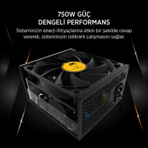 James Donkey JDP750 APFC 12CM 750W Bronze 80+ Power Supply