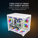 James Donkey Stark S700 3xARGB Temperli Cam mATX Beyaz Gaming (Oyuncu) Kasa