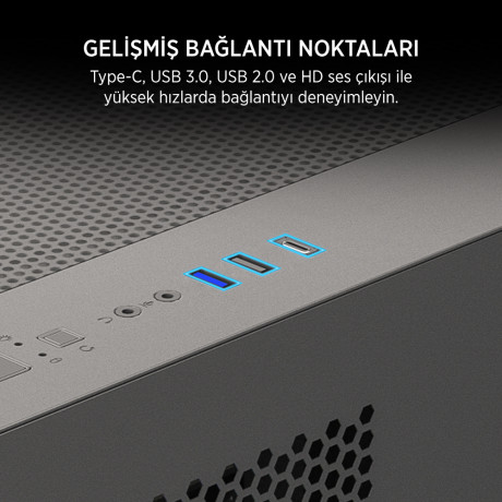 James Donkey Stark S700 3xARGB Temperli Cam 750W 80+ Bronze mATX Siyah Gaming (Oyuncu) Kasa